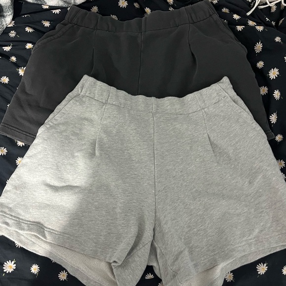 Aerie Black and Gray Lounge Shorts - Picture 3 of 5